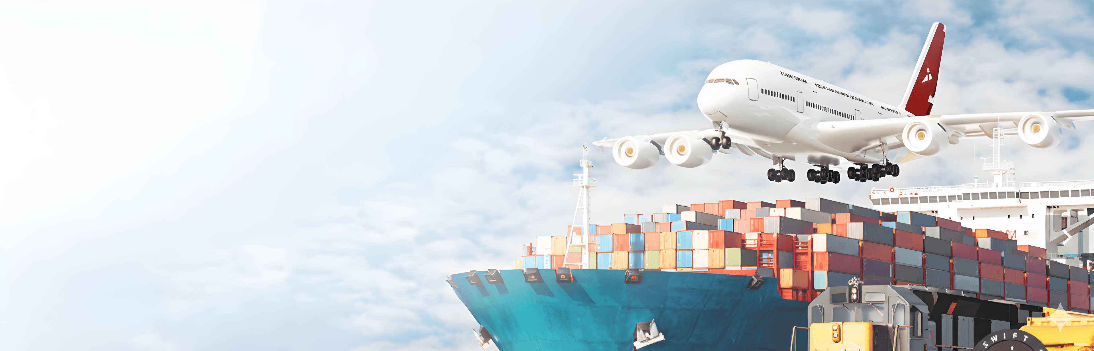 Cargo plane on runway